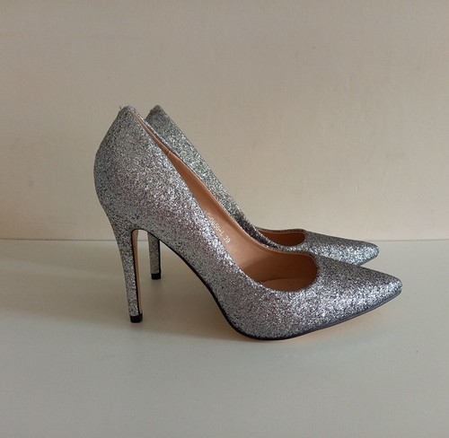 Bestelle silver glitter heel - bestelle,