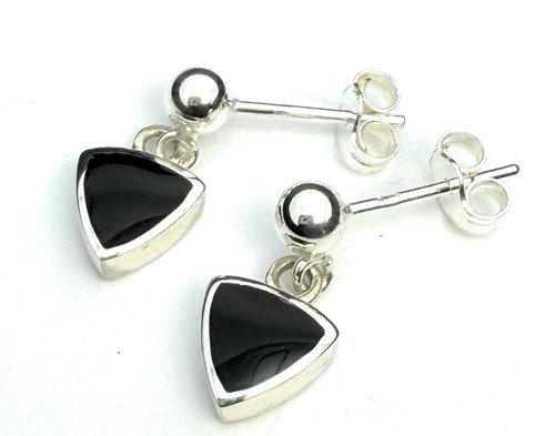 Small whitby jet and sterling - jet,