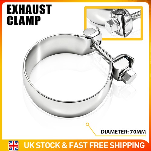 Metal exhaust band clamp 70mm - exhaust,