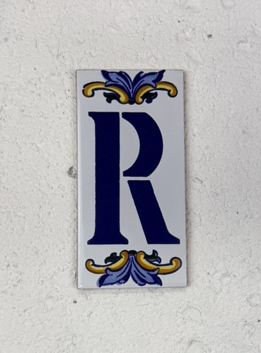 Vintage spanish ceramic letter - vintage,
