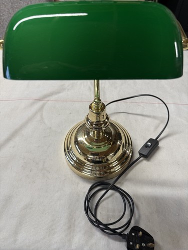Bankers desk lamp brass - lamp, style