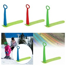 Snow Sled Snowboard with Handlebar Ski Skate Snow Skate for Grass Boys Girls