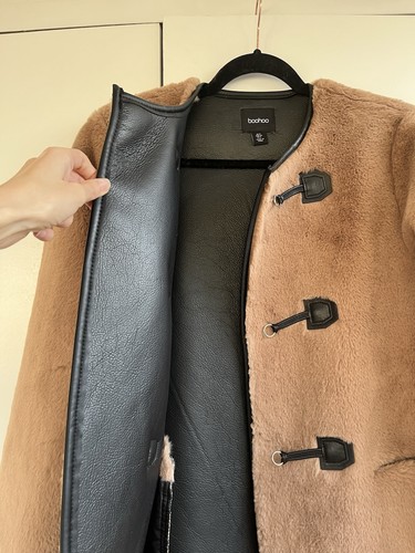 Boohoo oversized faux - boohoo,