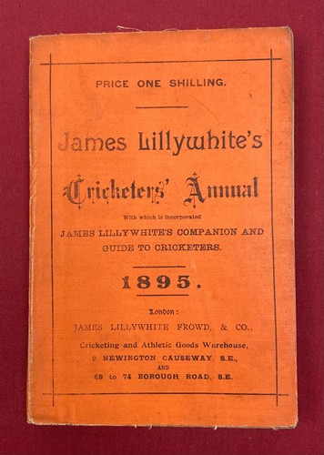 1895 james lillywhite - 1895, lillywhite’s