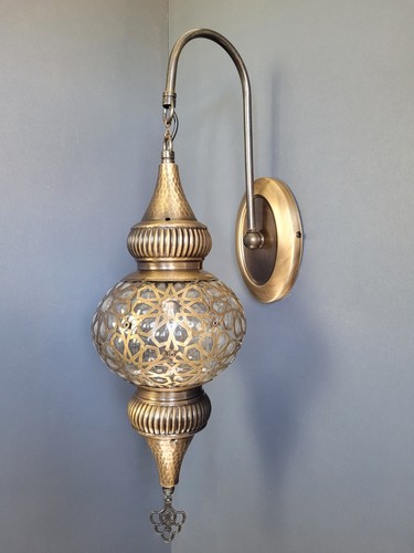 Hand hammered moroccan globe - hand-hammered,