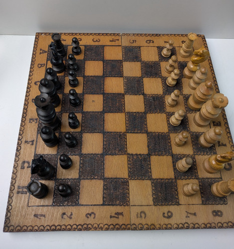 Wooden chess set - set, board