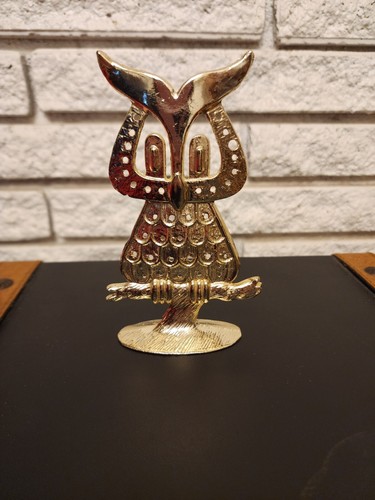 Owl earring holder - owl, tone