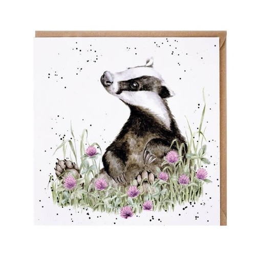 Badger birthday card wrendale - birthday,