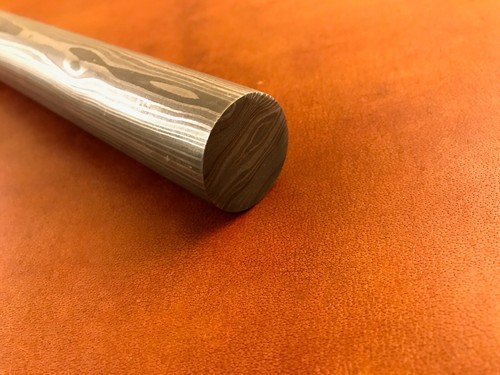 Handmade damascus steel round - handmade,