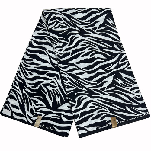 African fabric black white - fabric,