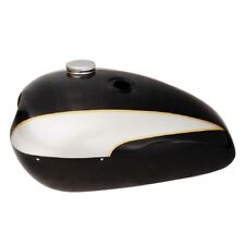 Fits For Triumph T140 Aubergine Black & Silver Petrol Fuel Gas Tank GEc