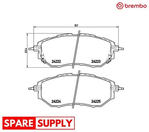 Brake pad set disc - set,, for