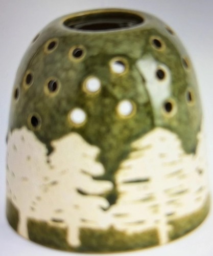 Next green ceramic - green, embossed