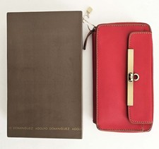 Adolfo Dominguez Red Leather