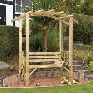 Romana wooden garden arbour - wooden,