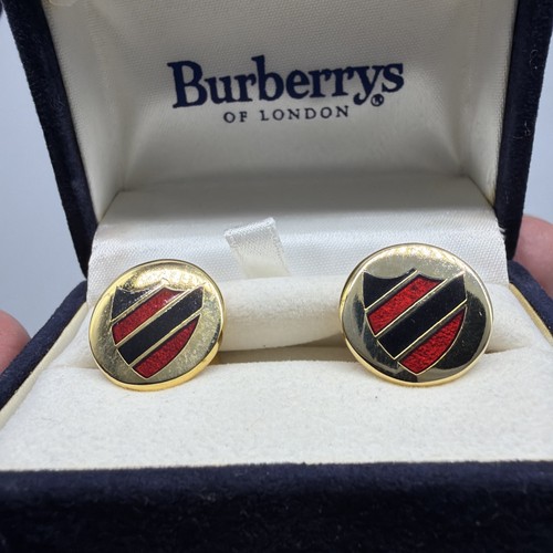 Burberry cufflinks round - burberry,