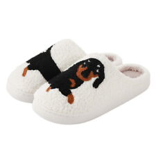 Women Men Kids Soft Plush Lined Indoor Christmas Gift Slippers Anti-slip Warm UK