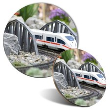 Mouse Mat & Coaster Set - Modern Model Railway Train  #45757
