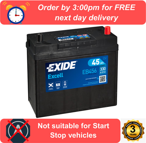 Eb456 exide excell car - eb456, battery