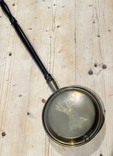 Antique Brass Bed Warming Pan