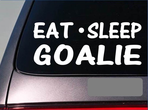 Eat sleep goalie sticker - goalie,