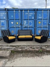 70s Retro Sofa Black and