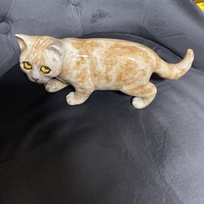 WINSTANLEY GINGER CAT  WITH GLASS EYES - EXCELLENT CONDITION - SIZE 3