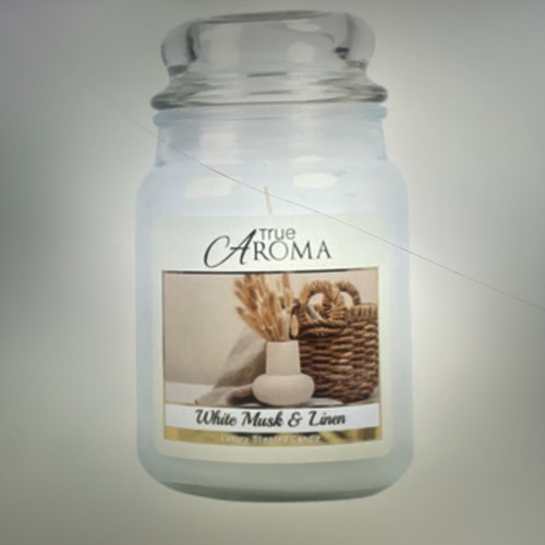 White musk linen large mason - musk,