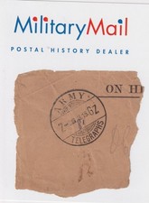 WW1 1915 ARMY TELEGRAPHS Z- GZ cut out - OHMS Cover