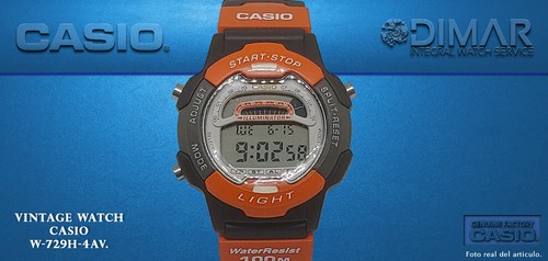 Vintage casio 729h 4av - vintage, w-729h-4av