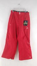 XS Trespass Download Mens Zipper Vented Snowboarding and Ski Pants Red