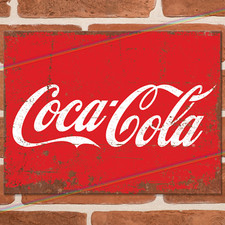 COCA COLA LOGO Metal Sign Man