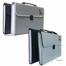 A4 Expanding File Document Organiser Paper Storage Wallet Folder 13 OR 20 Pocket
