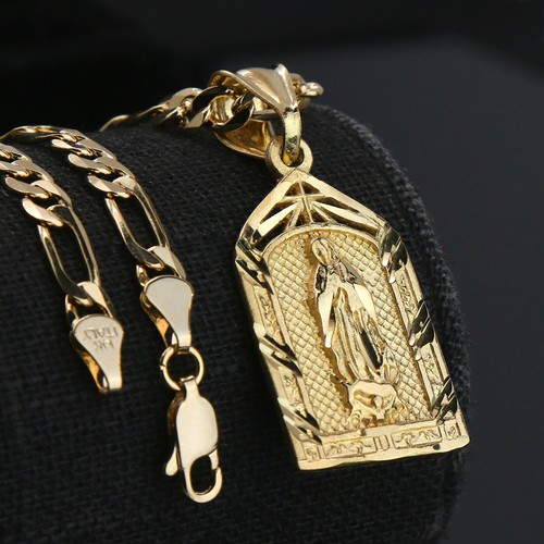 Virgin mary temple 14k - virgin, gold