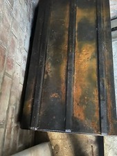 large metal box with hinged