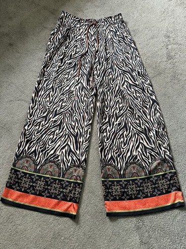 Biba wide leg silk trousers - biba,