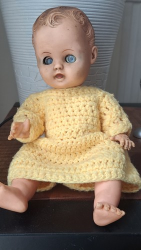 Vintage rosebud doll signed - vintage,