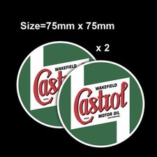 2x CASTROL STICKER CASTROL