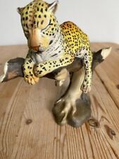 African Leopard BOEHM porcelain ceramic ornament Lazy Days 