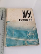 Mini Clubman owners handbook