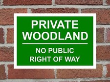 Private Woodland No Public