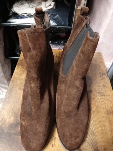 Markon brown suede boots - brown, uk