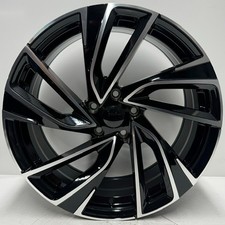 VW Golf Adelaide 19" Style Alloy Single Replacement Wheel Black Diamond Cut