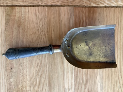Antique vintages brass scoop - antique,
