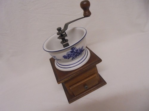 Vintage wood blue white - blue,