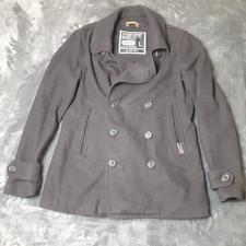 Superdry Mens Pea Coat Size L