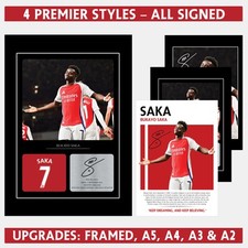 Bukayo Saka Autographed Photo