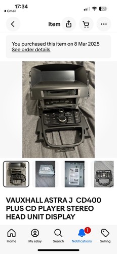 Vauxhall astra cd400 radio - vauxhall,