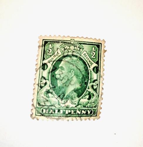Rare half penny - half, king