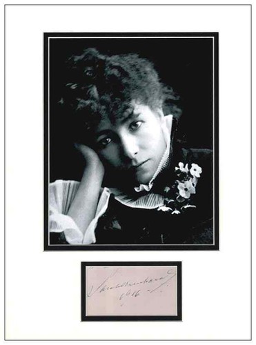 Sarah bernhardt autograph - sarah,